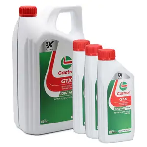 8L CASTROL GTX 10W-40 A3/B4 Motor&ouml;l &Ouml;l f&uuml;r MB 226.5/229.3 RN0700/0710 501.00/505.00