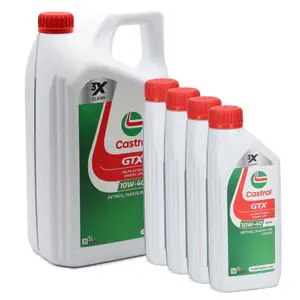 9L CASTROL GTX 10W-40 A3/B4 Motor&ouml;l &Ouml;l f&uuml;r MB 226.5/229.3 RN0700/0710 501.00/505.00
