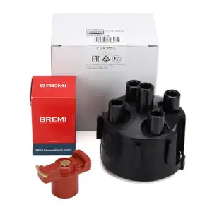 CHAMPION Verteilerkappe + BREMI Verteilerfinger f&uuml;r VW Golf 2 Passat B2 B3/B4 1.6 1.8