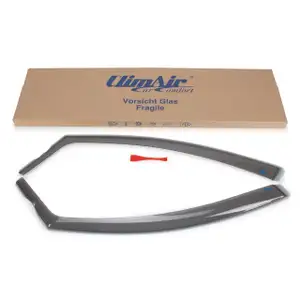 CLIMAIR Windabweiser Regenabweiser f&uuml;r DACIA Jogger RK mit ABE rauchgrau 1 Paar vorne