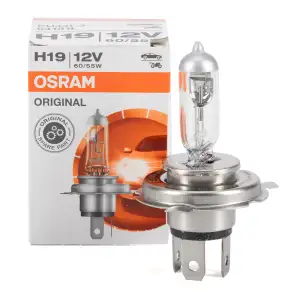OSRAM 64181L Gl&uuml;hlampe Halogenlampe H19 ORIGINAL LINE 12V 60/55W (1 St&uuml;ck) PU43t-3