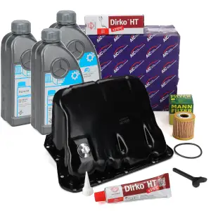 AIC &Ouml;lwanne MANN &Ouml;lilter + Dichtmasse + 3L ORIGINAL 5W40 Motor&ouml;l f&uuml;r SMART 450 451 0.6 0.7
