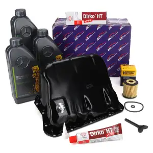 AIC &Ouml;lwanne HENGST &Ouml;lilter Dichtmasse + 3L ORIGINAL 5W30 Motor&ouml;l f&uuml;r SMART 450 451 0.6 0.7