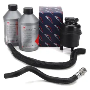 AIC Ausgleichsbehälter + Hydraulikschläuche + 2L FEBI Servoöl BMW 3er E46 bis 09.2001