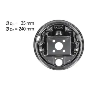 AIC Abdeckblech Bremstrommel f&uuml;r DACIA RENAULT Clio 3 Twingo 2 hinten links 7701051524