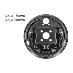 AIC Abdeckblech Bremstrommel f&uuml;r DACIA RENAULT Clio 3 Twingo 2 hinten rechts 7701051525