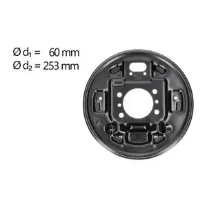 AIC Abdeckblech Bremstrommel f&uuml;r HYUNDAI i20 2 KIA Rio 3 hinten rechts 58365-0U000