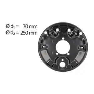 AIC Abdeckblech Ankerblech Bremstrommel f&uuml;r VW Kaefer Karmann vorne 181609139