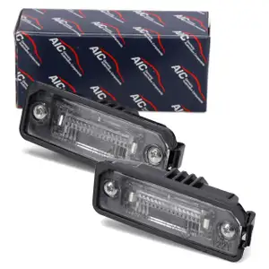2x AIC Kennzeichenleuchte + W5W Glühlampe für VW Golf 5 1K1 Passat CC B6 Eos 3D0943021A