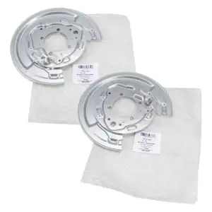 2x AIC Abdeckblech Ankerblech f&uuml;r TOYOTA Avensis _T25_ hinten 46504-05010 + 46503-05010