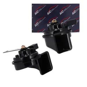 2x AIC HOCH+TIEFTON Fanfare Hupe Signalhorn für VW Golf 5 6 Caddy 3 Jetta 3 Touran