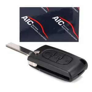 AIC Schlüsselgehäuse + Schlüsselrohling 3-Tasten für PEUGEOT Expert 2 CITROEN Jumpy 2