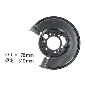 AIC Abdeckblech Ankerblech f&uuml;r MERCEDES W460 W461 W463 B901-905 hinten rechts 9014201144