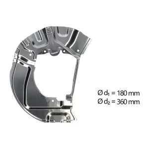 AIC Abdeckblech Ankerblech Bremsscheibe f&uuml;r BMW 5er E60 E61 vorne rechts 34116767648