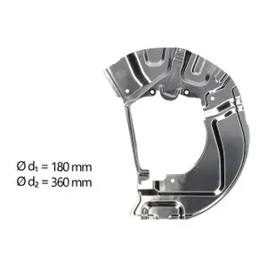 AIC Abdeckblech Ankerblech Bremsscheibe f&uuml;r BMW 5er E60 E61 vorne links 34116767647