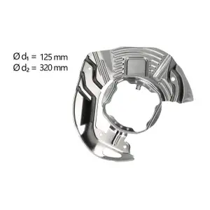 AIC Abdeckblech Ankerblech Bremsscheibe f&uuml;r BMW 5er E39 520-530 vorne rechts 34111162956