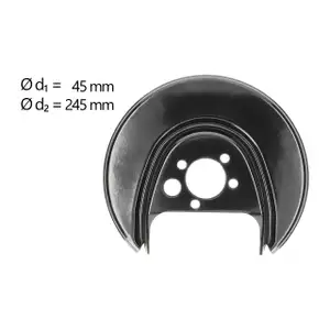 AIC Abdeckblech Ankerblech Bremsscheibe f&uuml;r VW Lupo 1 SEAT Arosa hinten links 6X0615611