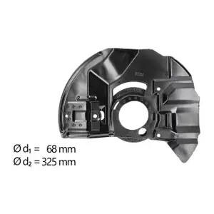 AIC Abdeckblech Ankerblech f&uuml;r BMW 3er E46 316-328 Z4 E85 vorne links 34116750129