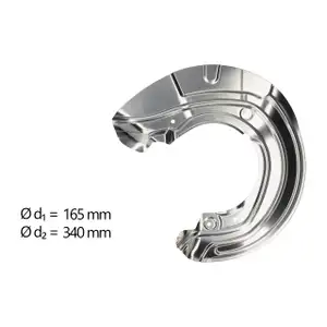 AIC Abdeckblech f&uuml;r BMW F20 F21 F30 F31 F22 F32 F36 mit M-Performance Bremse vorne links