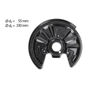 AIC Abdeckblech Ankerblech Bremsscheibe f&uuml;r VW Golf 6 Cabriolet hinten links 1K0615611AJ