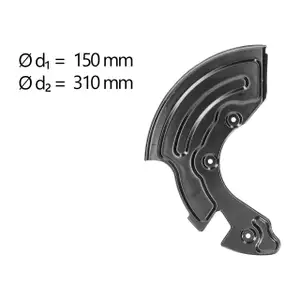 AIC Abdeckblech Ankerblech f&uuml;r VW Passat B5.5 AUDI A6 C5 SKODA Superb 1 vorne rechts