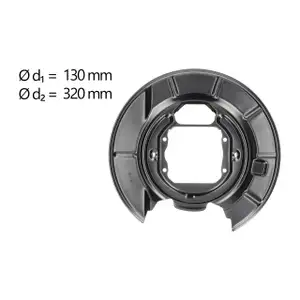 AIC Abdeckblech Ankerblech Bremsscheibe f&uuml;r BMW 5er E39 Touring hinten rechts 34211162776