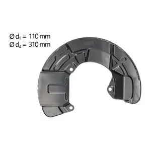 AIC Abdeckblech Ankerblech Bremsscheibe f&uuml;r VOLVO S60 S80 V70 2 vorne rechts 30760817