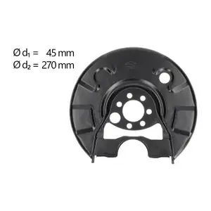 AIC Abdeckblech Ankerblech f&uuml;r VW Golf 2 3 Passat SEAT Ibiza 2 hinten links 191615611D