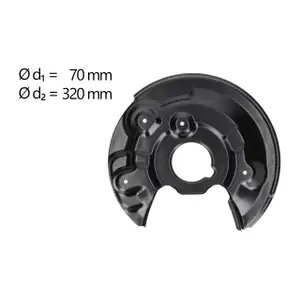 AIC Abdeckblech Ankerblech f&uuml;r SKODA Yeti VW Beetle Scirocco 3 hinten links 1Q0615611F