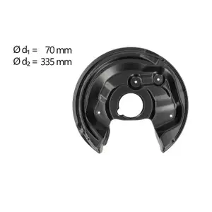 AIC Abdeckblech Ankerblech f&uuml;r SKODA Yeti VW Beetle Scirocco 3 hinten links 1Q0615611E