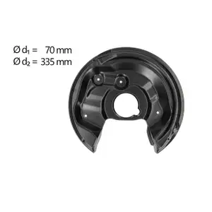 AIC Abdeckblech Ankerblech f&uuml;r SKODA Yeti VW Beetle Scirocco 3 hinten rechts 1Q0615612E