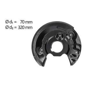 AIC Abdeckblech Ankerblech f&uuml;r SKODA Yeti VW Beetle Scirocco 3 hinten rechts 1Q0615612F