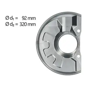 AIC Abdeckblech Bremsscheibe f&uuml;r MITSUBISHI Carisma Space Star VOLOV S40 V40 vorne links