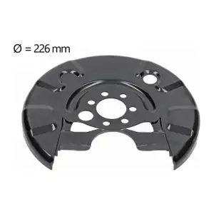 AIC Abdeckblech Ankerblech Bremsscheibe f&uuml;r VW Passat B3/4 Hinterachse links 357615609