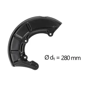 AIC Abdeckblech Ankerblech f&uuml;r VW Golf 3 Passat B3/4 Vento Corrado vorne links 3A0615311