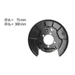 AIC Abdeckblech Ankerblech Bremsscheibe f&uuml;r TOYOTA Rav 4 3 4 hinten links 46504-42040