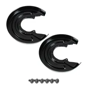 2x AIC Spritzblech Bremsscheibe + Schrauben f&uuml;r VW Multivan Transporter T5 T6 hinten