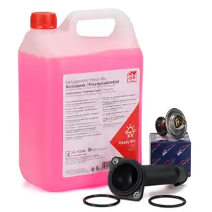 AIC Thermostat Flansch Dichtung 5L G12 Frostschutz f&uuml;r VW Golf 4 Sharan Touran T5 1.9 TDI