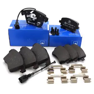 ATE Original Brake Pads + Sensor for VW California, Multivan, and Transporter T5 (Front and Rear)
