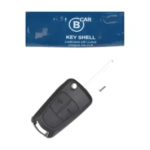 B CAR Schl&uuml;sselgeh&auml;use Geh&auml;use + Schl&uuml;sselrohling 2-Tasten f&uuml;r OPEL Vectra B + C