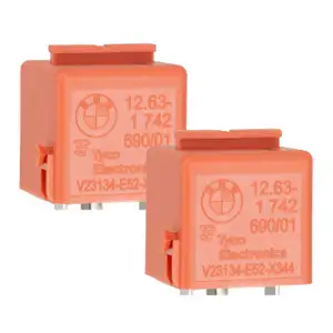 2x Relais Wechsler lachsrot für BMW 1er 2er 3er 4er 5er 6er 7er X1 X3 X5 MINI 12631742690