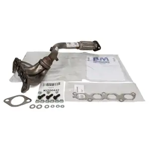 Abgaskr&uuml;mmer Hosenrohr + Montagesatz f&uuml;r FORD Focus 1 MK1 1.4/1.6 16V 75/100 bis 09.2004