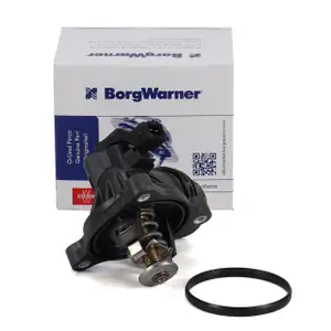 BORGWARNER Thermostat + Gehäuse für BMW E81 E81 E87 E46 E90 E60 E84 E83 N42 N43 N45 N46