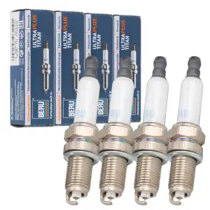 4x BERU UPT10P Z&uuml;ndkerze f&uuml;r OPEL AgilaA B SUZUKI Splash Swift 4 1.2 DAIHATSU Materia