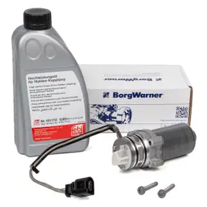 BORGWARNER Haldex Pumpe Vorladepumpe + 850ml FEBI Öl VW Golf 7 Passat B8 T6 AUDI A3 8V Q3