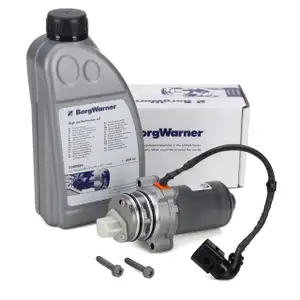 BORGWARNER Haldex Vorladepumpe + 850ml Hochleistungsöl für BMW F40 F44 F45 F46 X1 F48 X2