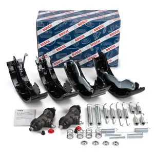 BOSCH 0204113692 KIT SUPER PRO Bremsbacken + Radbremszylinder Satz f&uuml;r VW Transporter T4