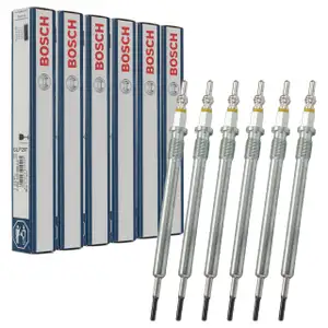 6x BOSCH 0250703008 Gl&uuml;hkerze f&uuml;r MERCEDES E-/G-/M-/R-/S-Klasse OM642 OM656 0011598001