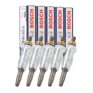 5x BOSCH 0250201055 Gl&uuml;hkerze f&uuml;r MERCEDES 190 W201 W124 W460 W461 W463 OM602 0011591701