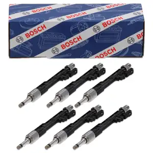 6x BOSCH Einspritzd&uuml;se f&uuml;r BMW M135i M235i 335i M3 435i M4 535i 640i N55 S55 13648625397